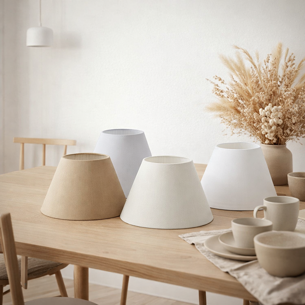 Abat-jour pour les lumières de table aras en situation