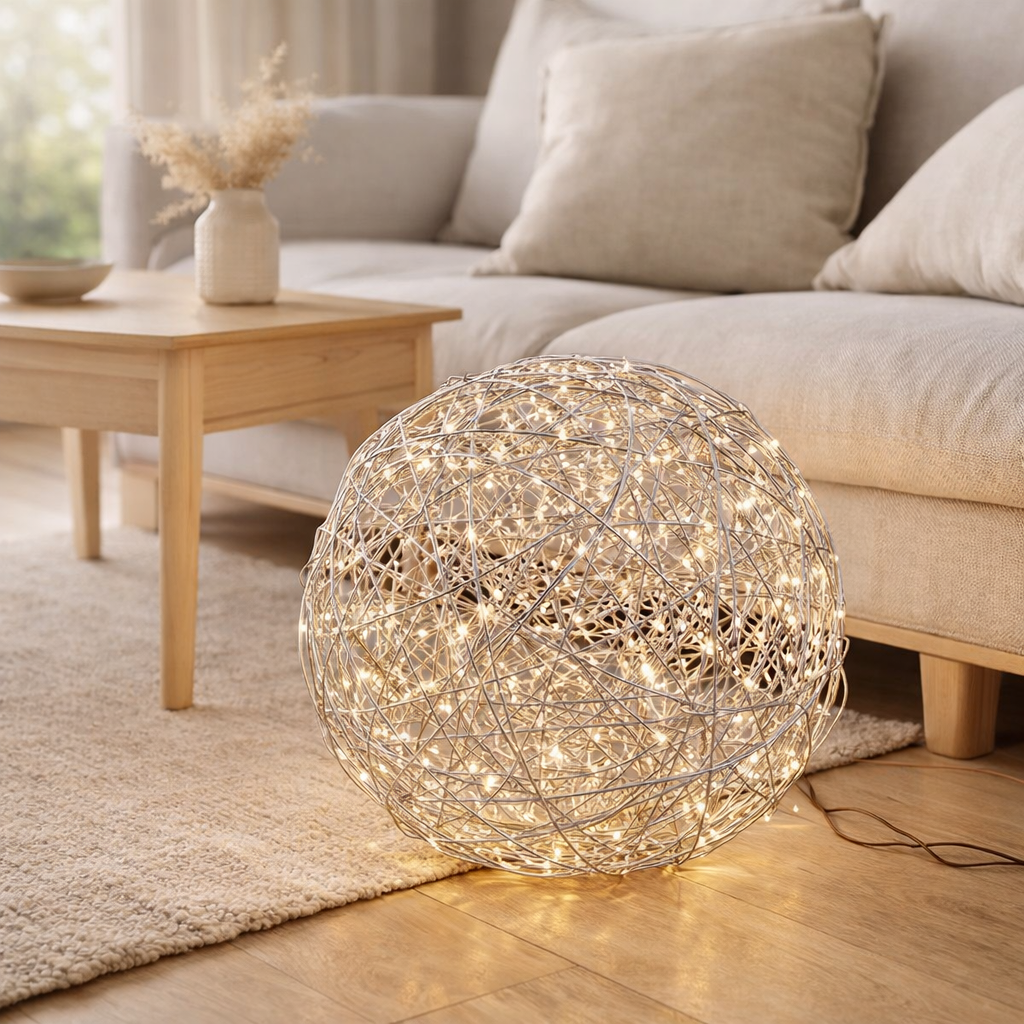 Sphère extérieure LED gui d: 40cm en situation