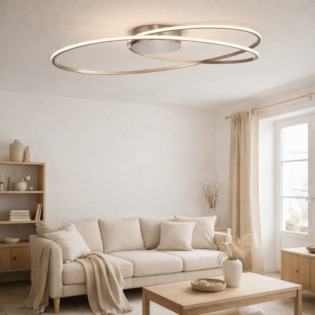 Plafonnier LED b: 60cm Loop Line en situation