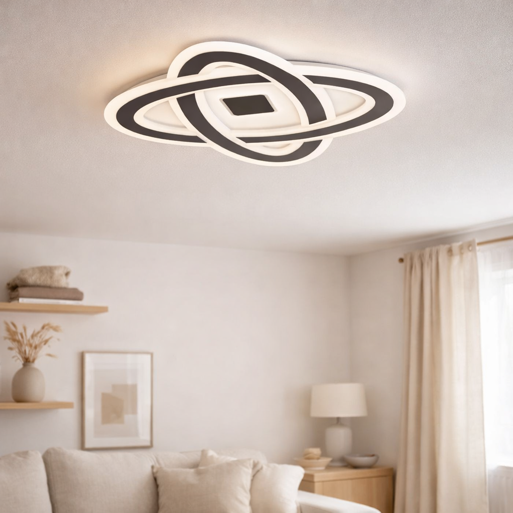 Plafond LED Milla L: 48 cm en situation