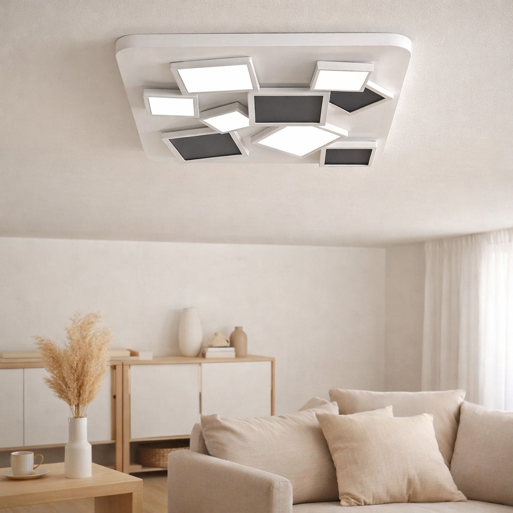 Plafond LED Vincent L: 46,8 cm en situation