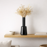 Grand vase design rétro moderne, couleur gris foncé, gris TYLER14 en situation