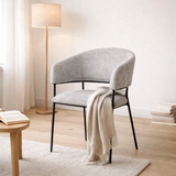 Tissu de fauteuil Liam Perfect Harmony Gris clair en situation