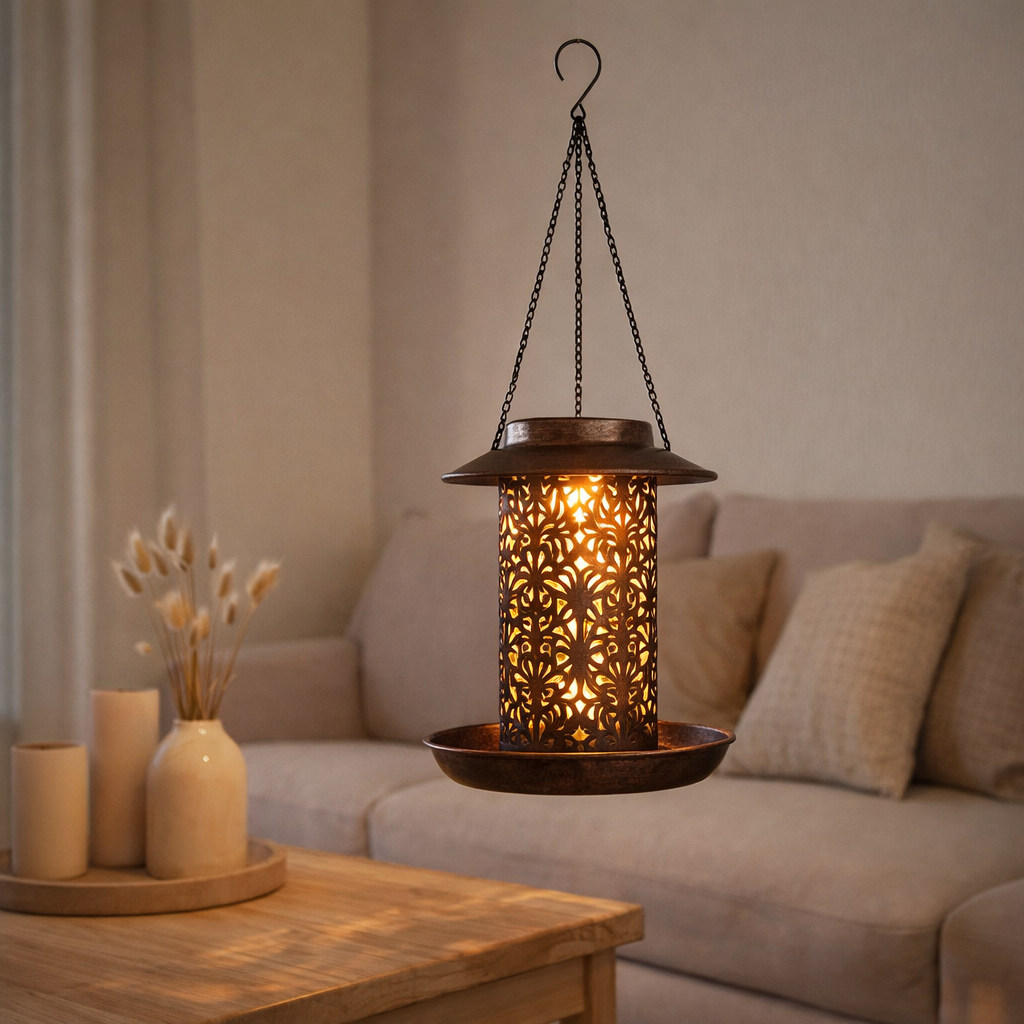 Lampe solaire LED Helga, pour l'extérieur, décoration - métal et plastique, en altonsing, avec LED intégré en situation