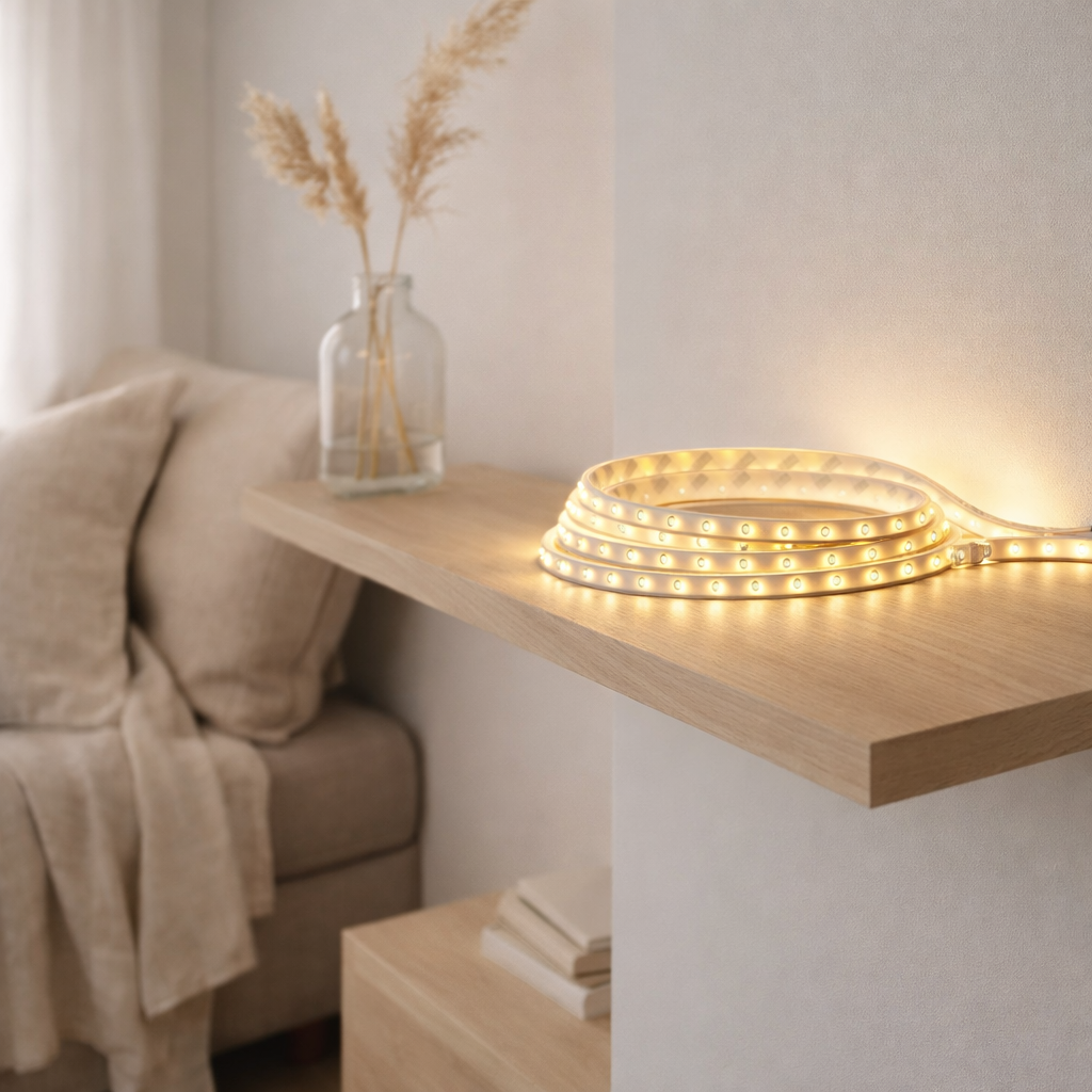 LED Stripe L: 5m blanc chaud en situation