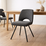 Jody chair tissu aragon anthracite en situation
