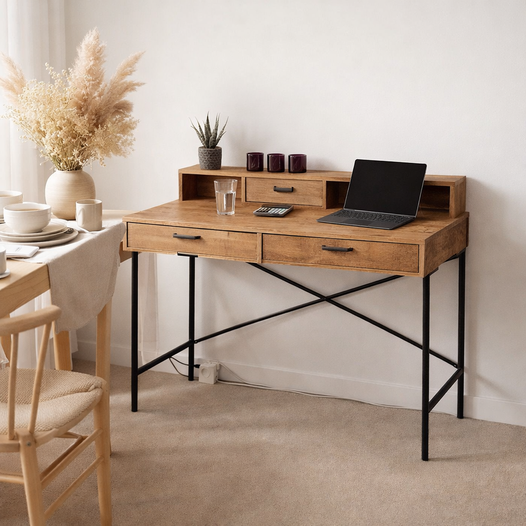 Tableau d'ordinateur de bureau 120x88x55cm en situation