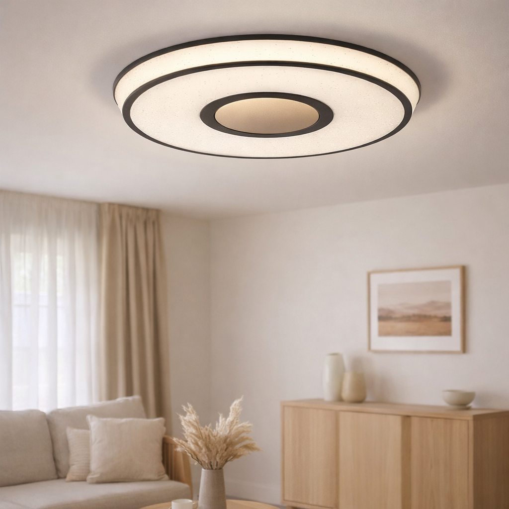 Plafond LED Gênes D: 49,5 cm en situation