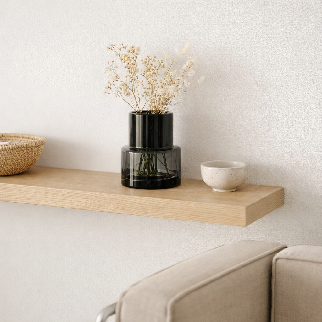 Vase design rétro moderne, couleur gris foncé, TYLER12GR en situation