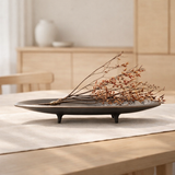 NouveauGrande assiette haut de gamme en céramique moderne East+West OTA07 en situation