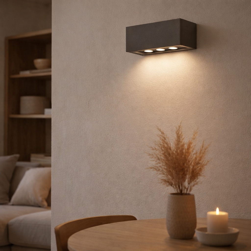 Lampe murale externe LED Mora en situation
