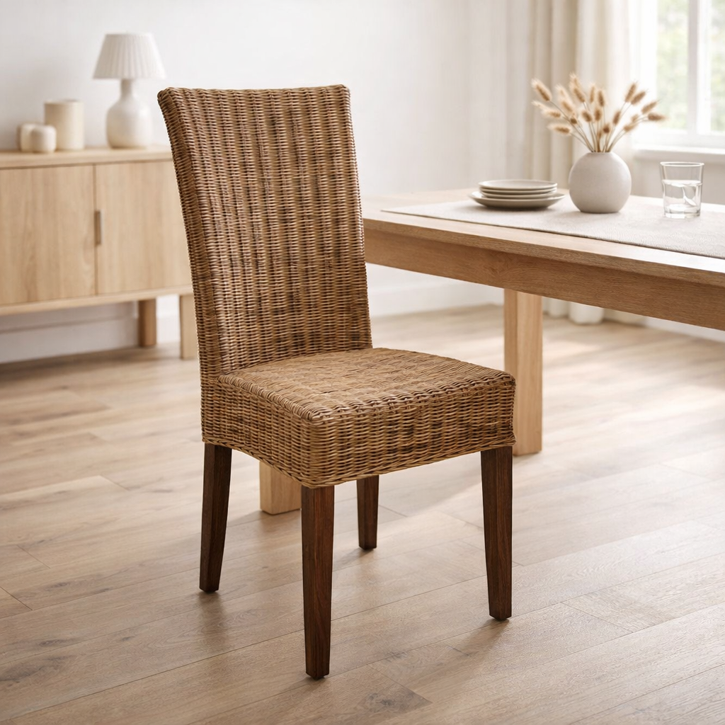 Chaise de salle à manger Roard Chaise Conservatoire Cocktool Tool durable CARDINE CABANA BROWN en situation