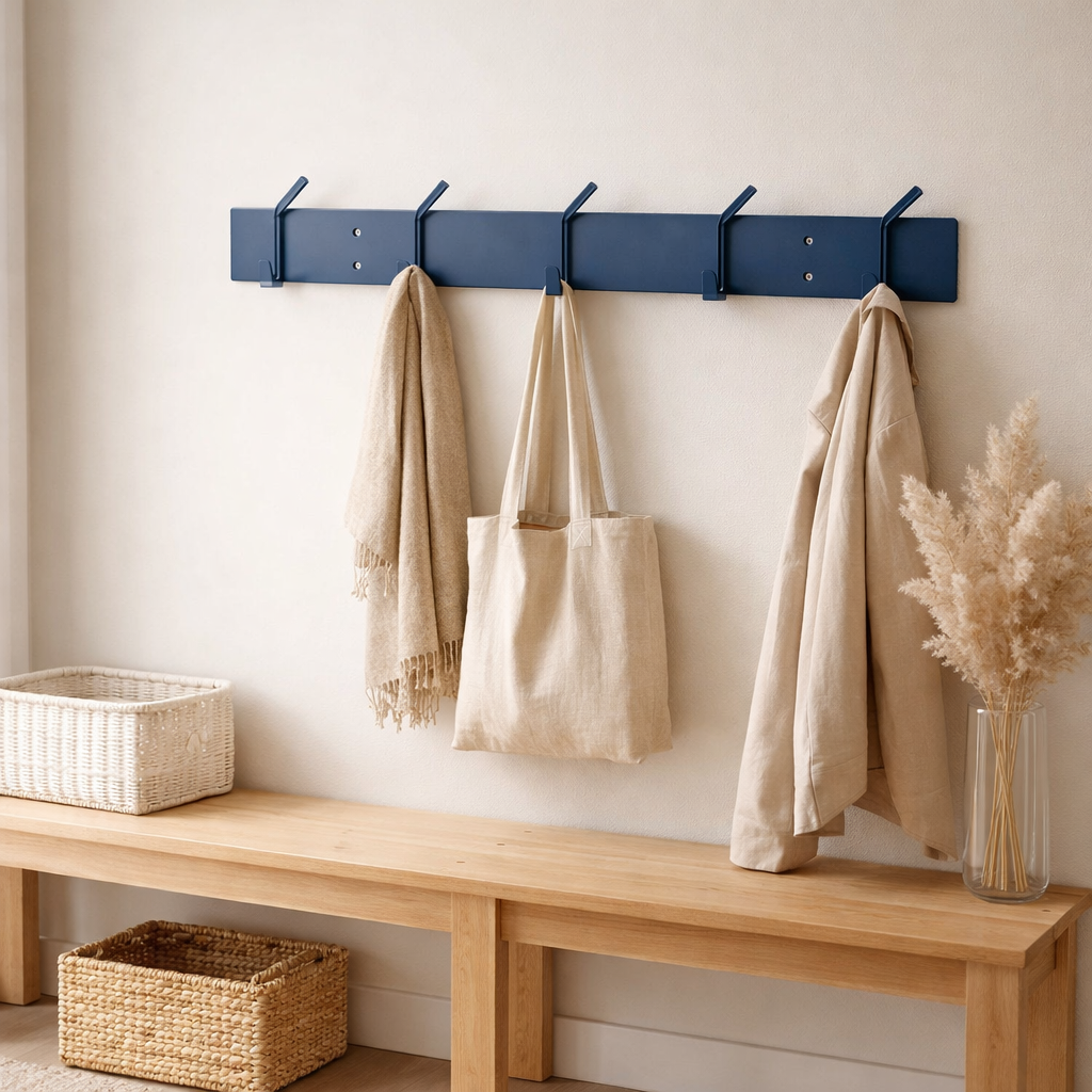 Gorillz Mystiek Five Porte-manteau mural industriel Porte-manteau mural - Bleu en situation