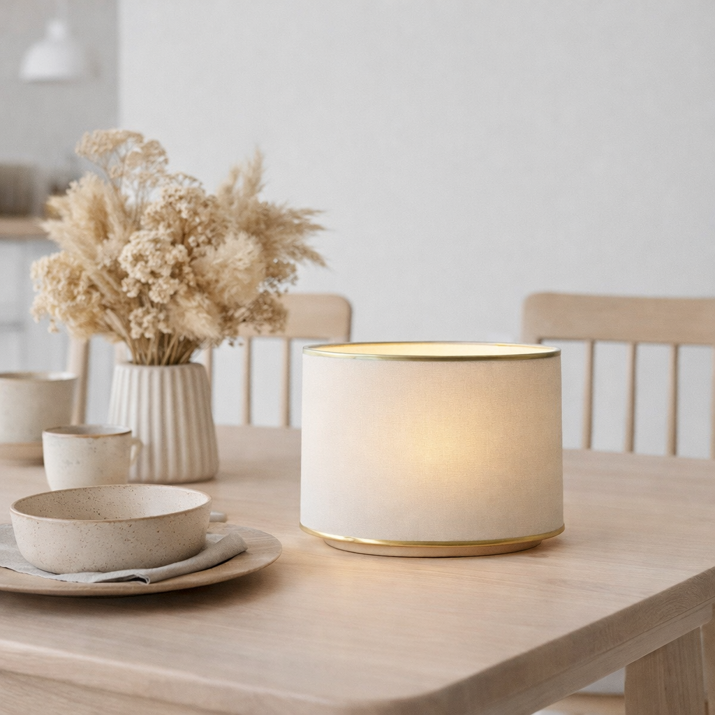 Lautres de table ovales lumineuses causia en situation