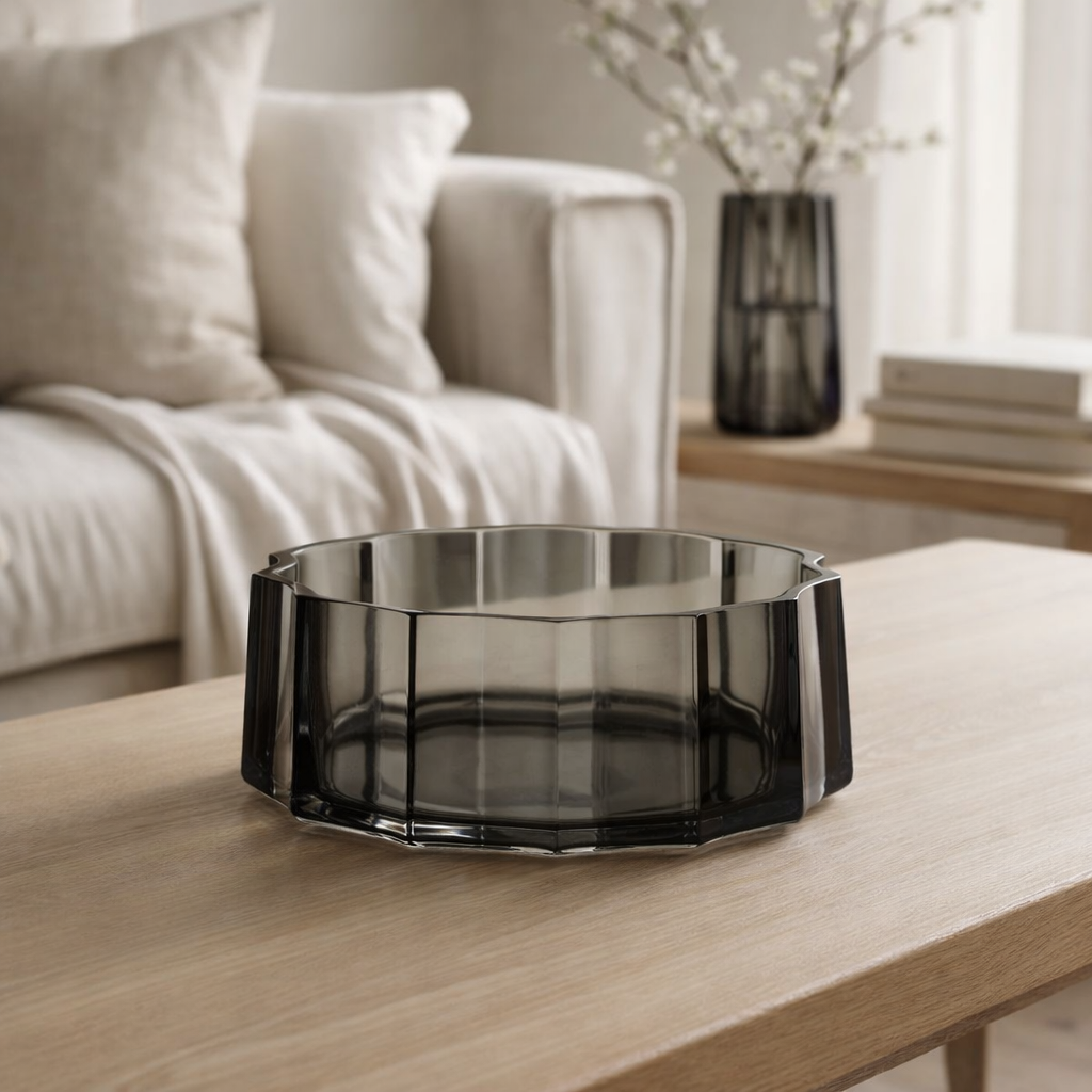 Bol de luxe moderne-classique, design élégant, LENOX 08 Gris en situation