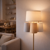 Ovale d'hemblée lampadaire pour les lumières de table en situation