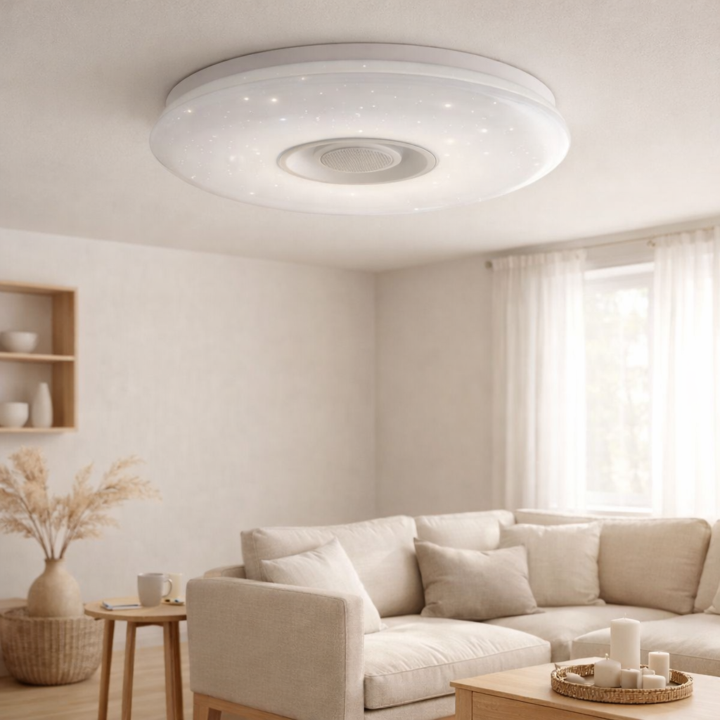 Plafond LED Montréal avec Bluetooth en situation