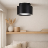 Spot LED D: Trimes noirs 14cm en situation