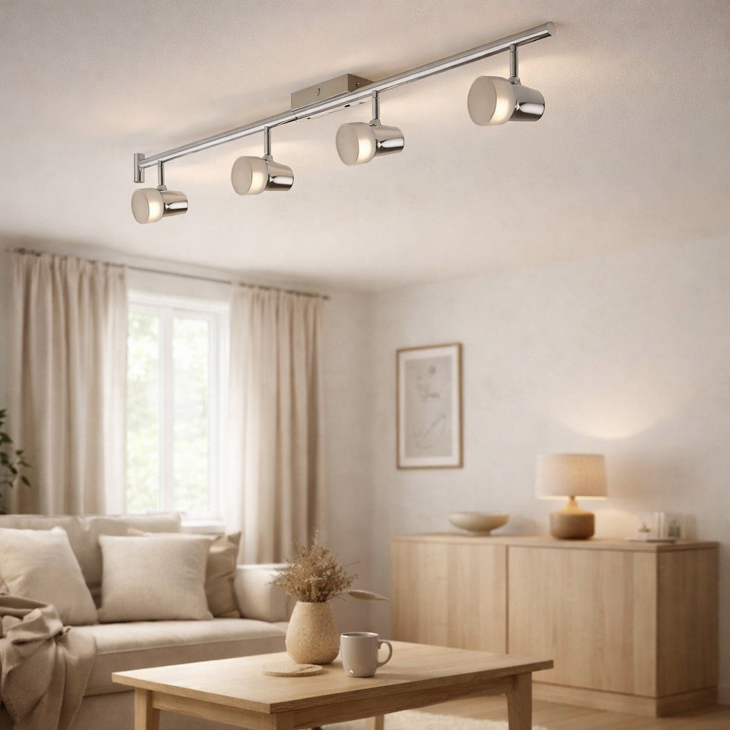 Piste de plafond LED Chromey en situation