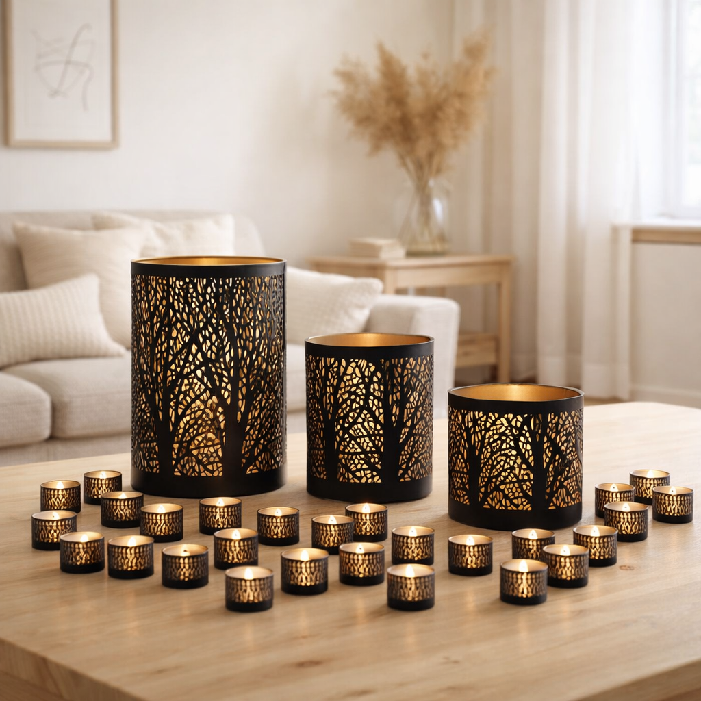 Windlich 3 Set Masterbox 12x 3-Parties Stand Stand Forest Tea Halder Around Black Gold en situation