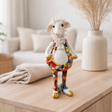 Polonre-moutons Père avec costume en situation