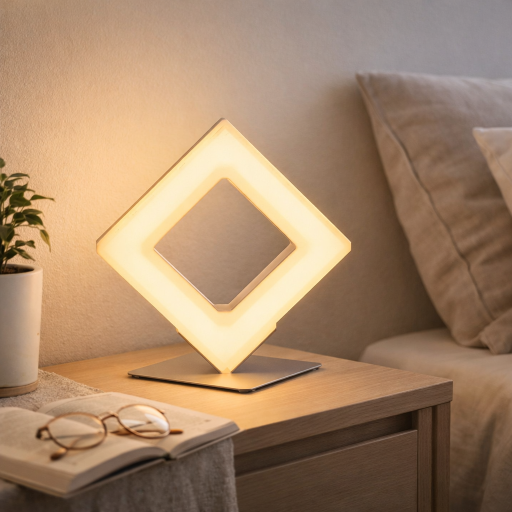 Lampe de table LED Moggi h:18cm en situation