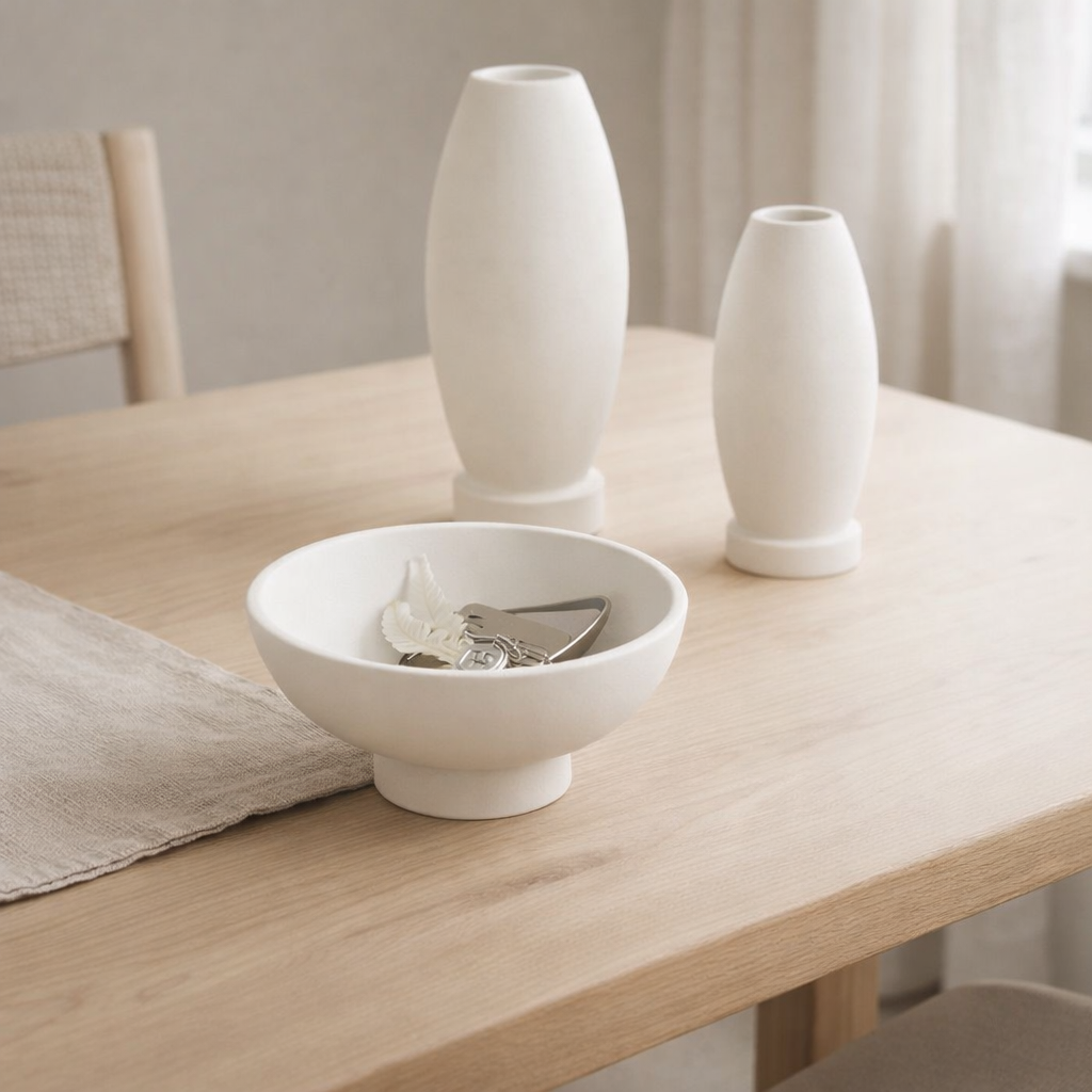 Micro bol en ciment innovant, design innovant, RUD10WH en situation