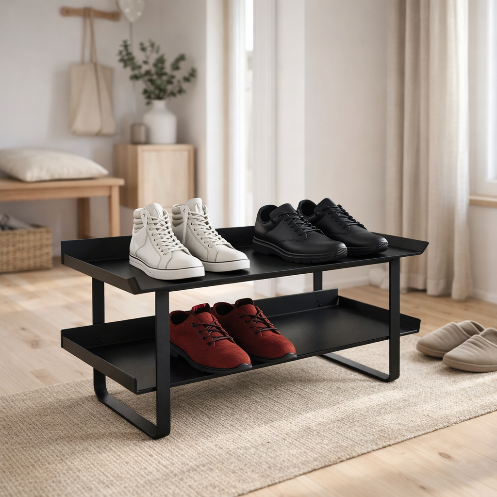 Range-chaussures Gorillz Layer - Noir en situation