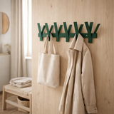 Gorillz Incision - Porte-manteau - Porte-manteau mur - 10 Crochets pour porte-manteau - Métal - Vert en situation