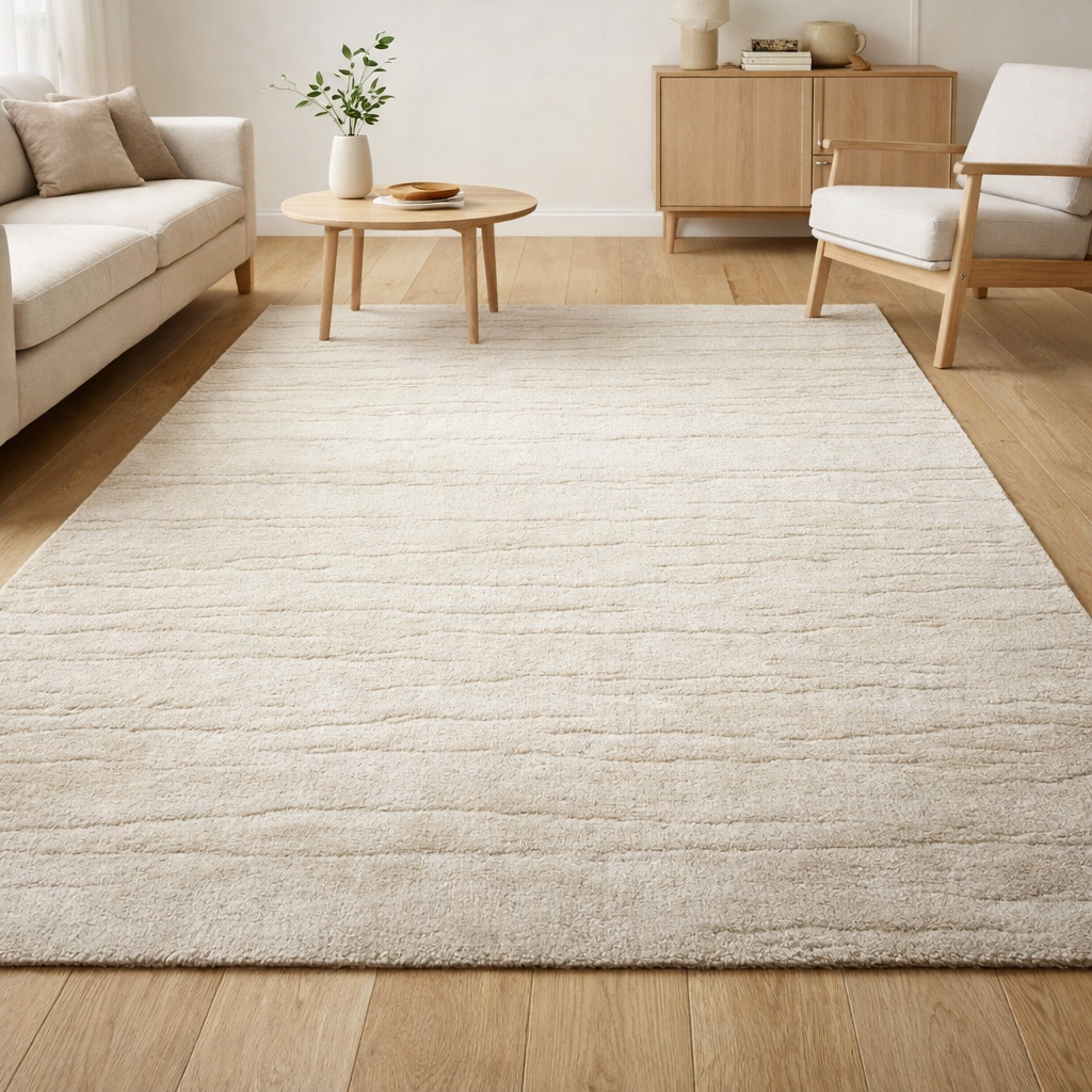 Tapis rectangle Riga en situation