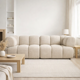 Canapé New York 2,5 places Beige en situation