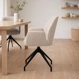 Chaise Tournante Storm Beige en situation