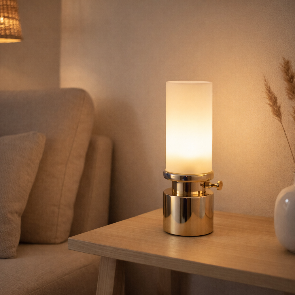 Lampe de table Camp LED en situation