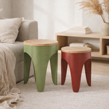 Ensemble de tabourets Double Funky en situation