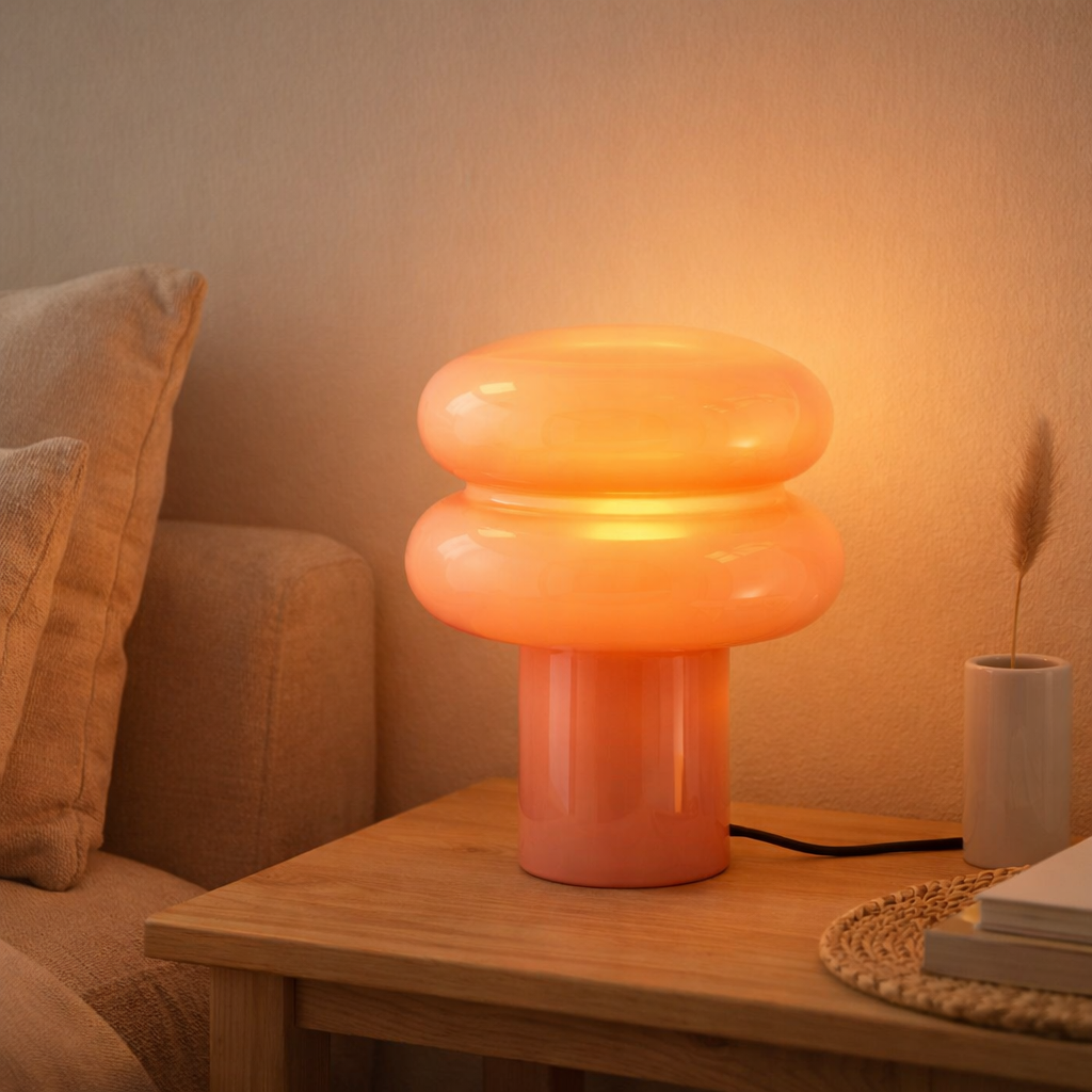 Lampe de Table Incesante Double Anneau en situation