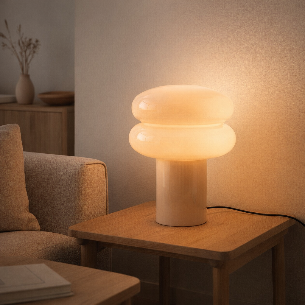 Lampe de Table Incesante Double Anneau en situation