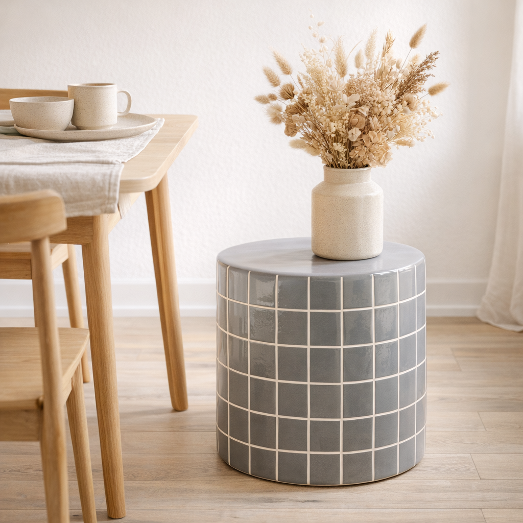 Table d'Appoint Retro Tiles Basse en situation