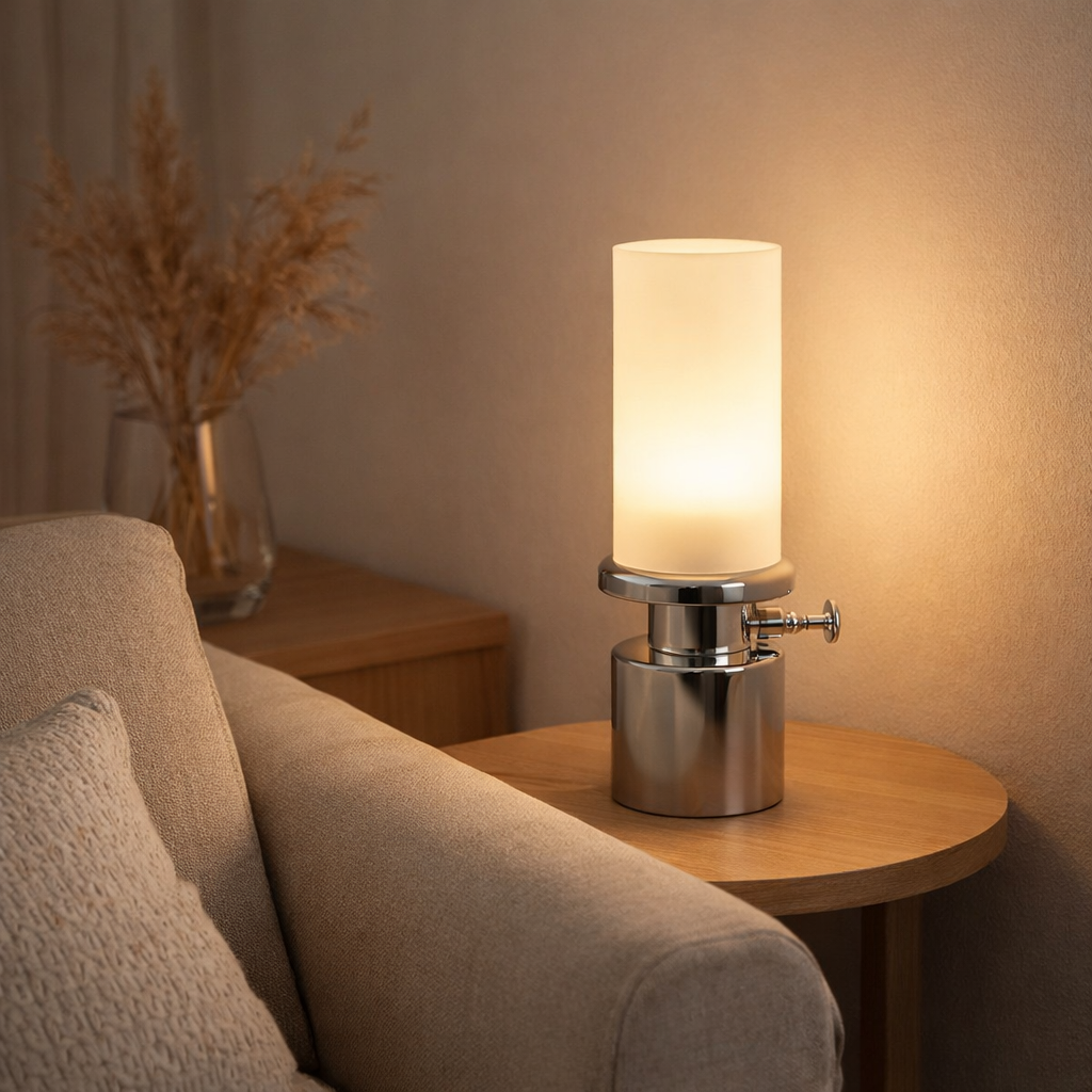 Lampe de table Camp LED en situation
