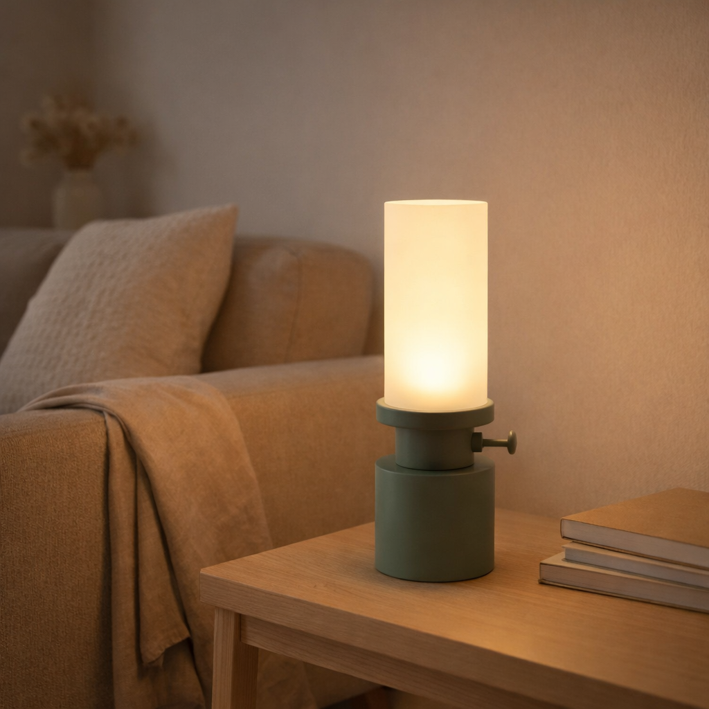 Lampe de table Camp LED en situation