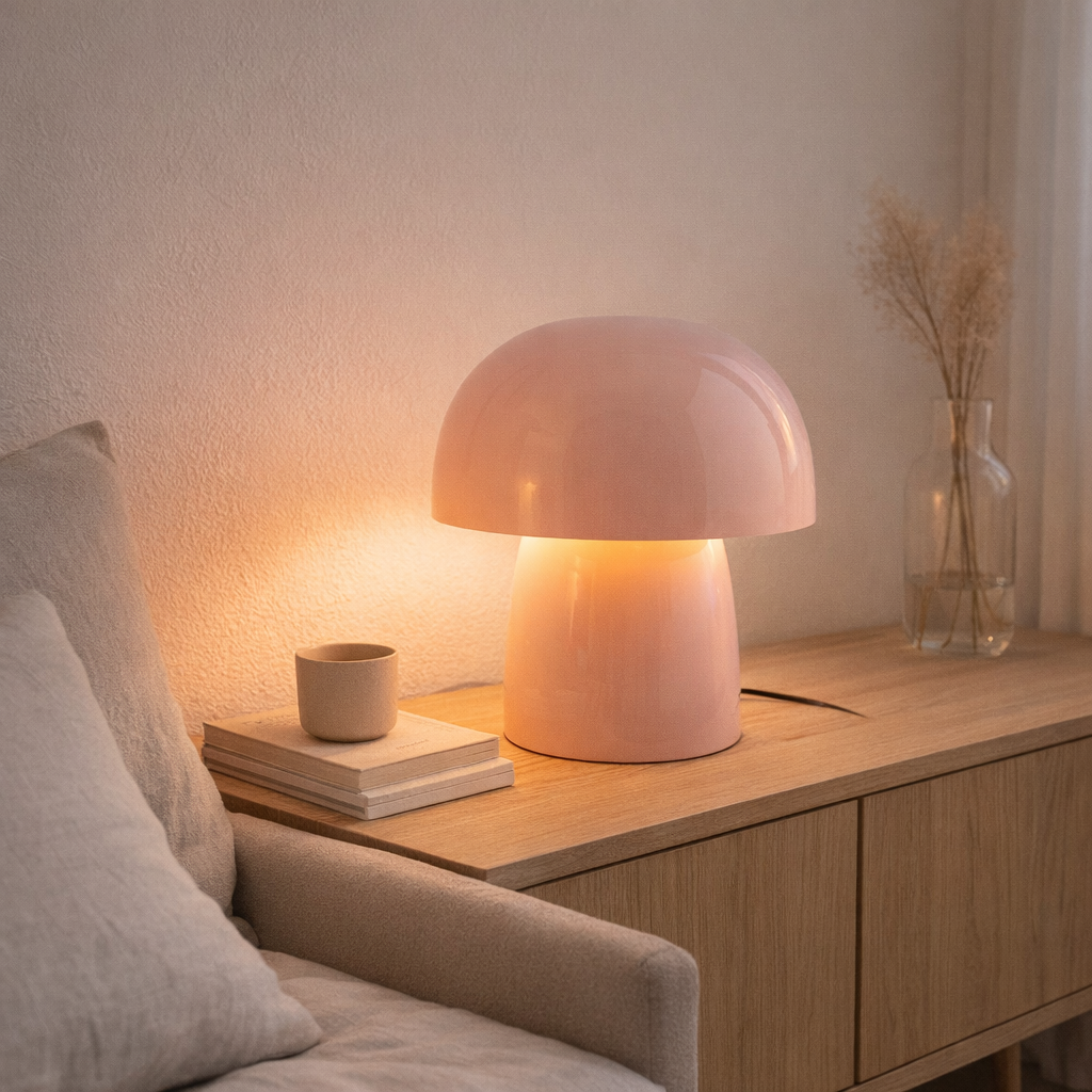 Lampe de Table Champignon Massif en situation