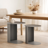Ensemble de tables d'appoint Riqueza Ovale en situation