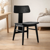 La chaise de salle à manger LovYa - Noir en situation
