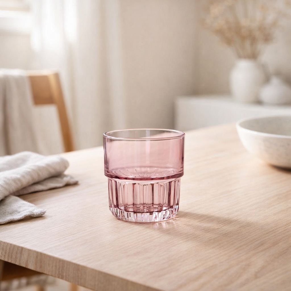Le Gobelet à Facettes - Blush en situation