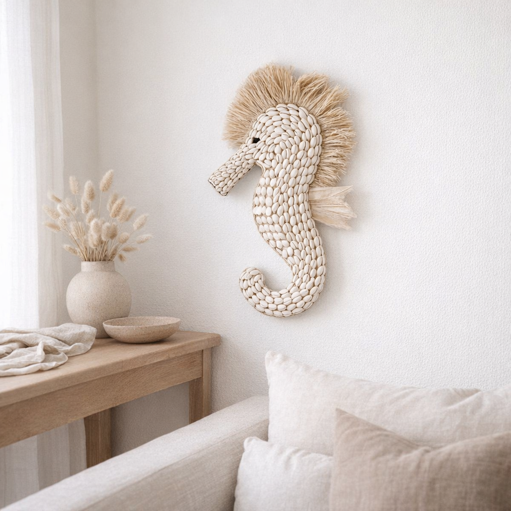 L'hippocampe Shell - Blanc en situation