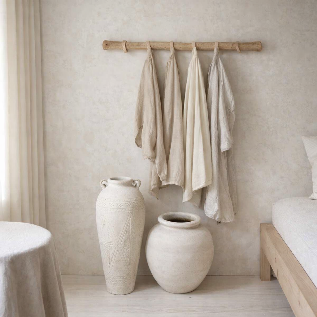 Cintre en tissu The Island - Naturel en situation