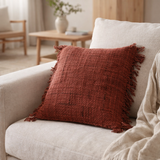 Housse de Coussin Oh My Gee - Rouge Cerise - 60x60 en situation