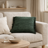 Housse de Coussin Oh My Gee - Vert Forêt - 60x60 en situation