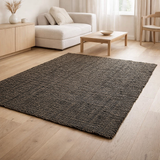 Le Tapis Seagrass - Noir Naturel - 180x240 en situation