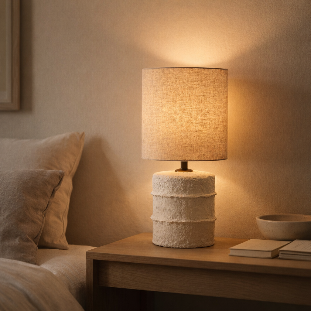 La Lampe de Table Contour - Blanc - S en situation