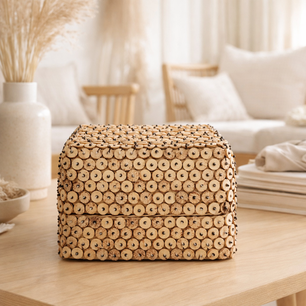 Le panier de la coque à coco - Natural - L en situation